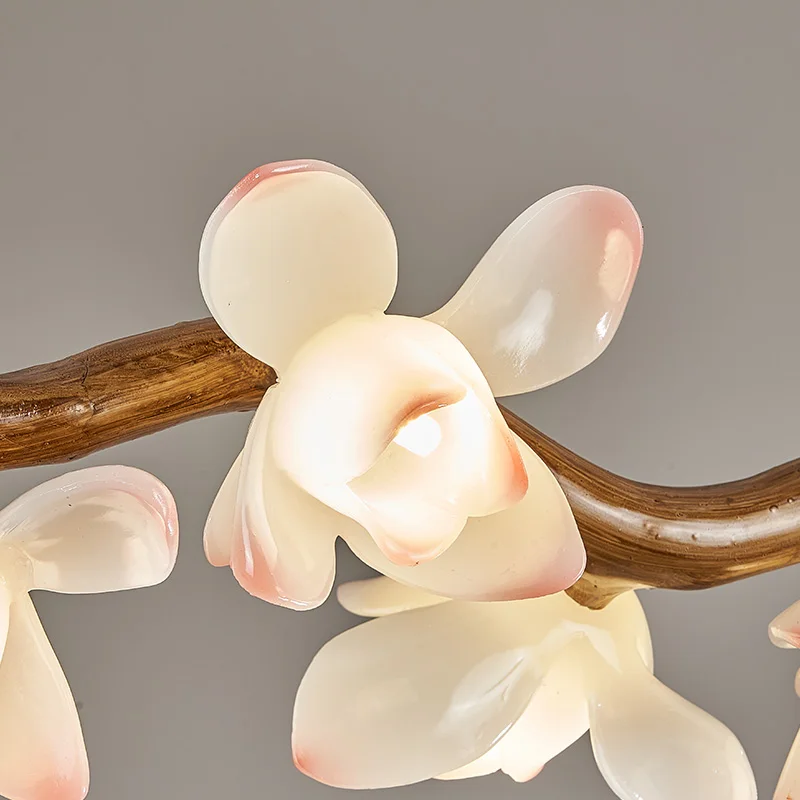 النمط الصيني فرع الثريا الرجعية غرفة الشاي وابي سابي نمط مطعم أغنية نمط الجمالية زهرة اللوتس تركيبات الإضاءة