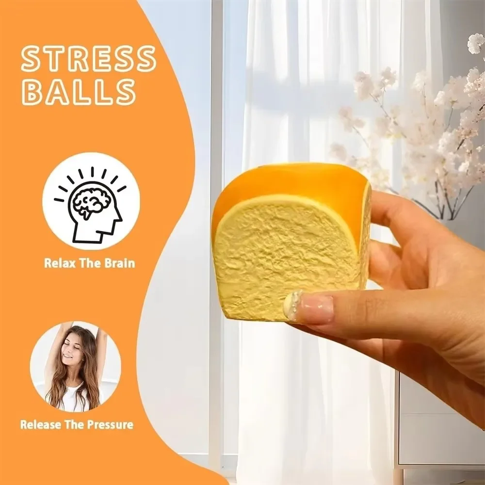 Squishy Gesimuleerde Hawaiiaanse Brood Knijpspeeltje Stress Relief Langzaam Stijgende Zintuiglijke Fidget voor Angst ADHD Autisme Cadeau voor Kind Volwassen