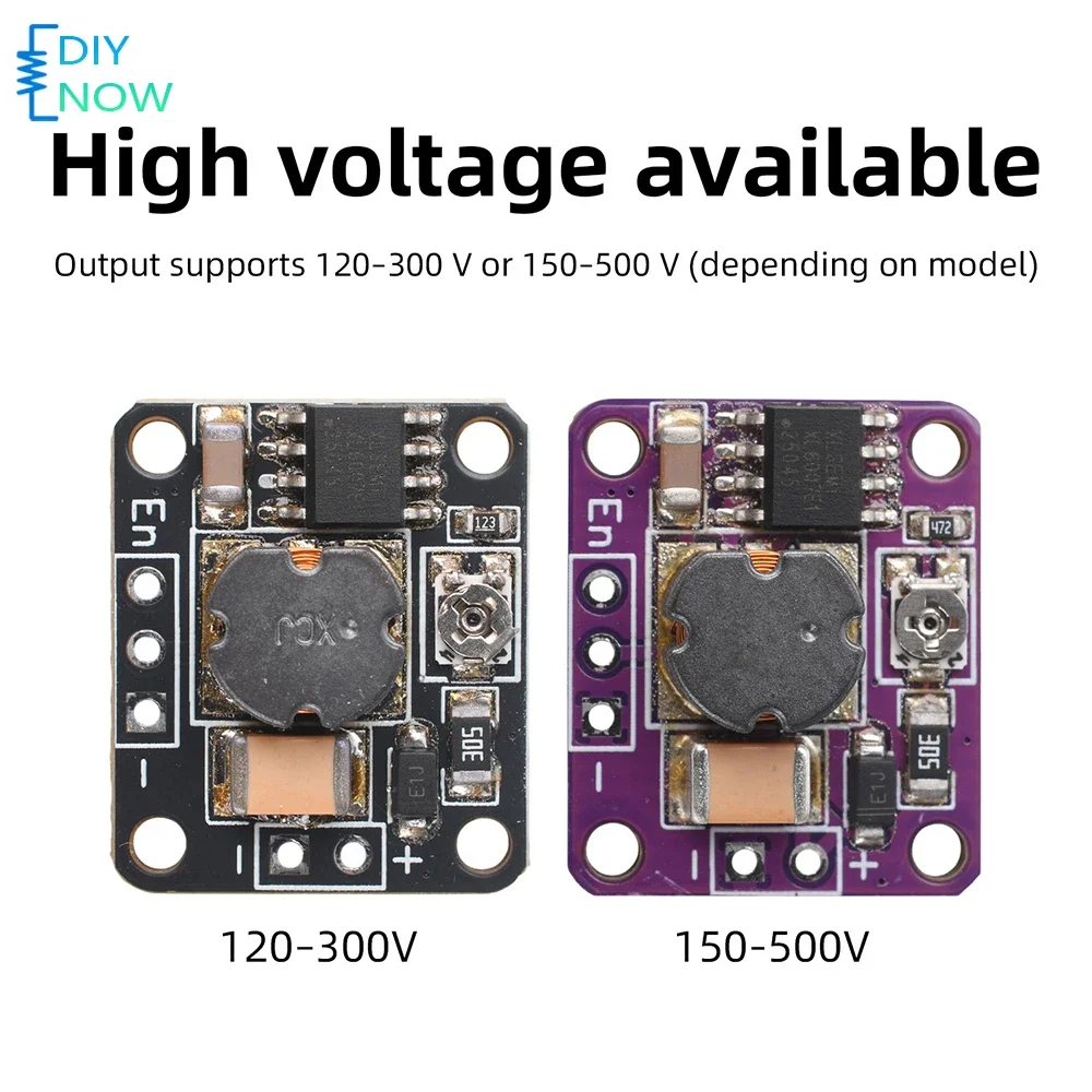 DC 3.6-20V to 120 300V 150 500V Boost Module High Voltage Power Conversion Step-up Power Supply Module Mini Size DIY