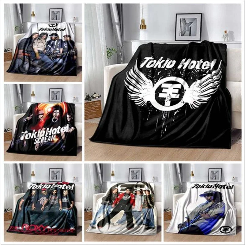 

Germany Tokio Hotel Blanket Decke,Rock and Roll Fans,for Living Room and Bedroom Sofa Bde Car,Hip Hop Music Blankets,