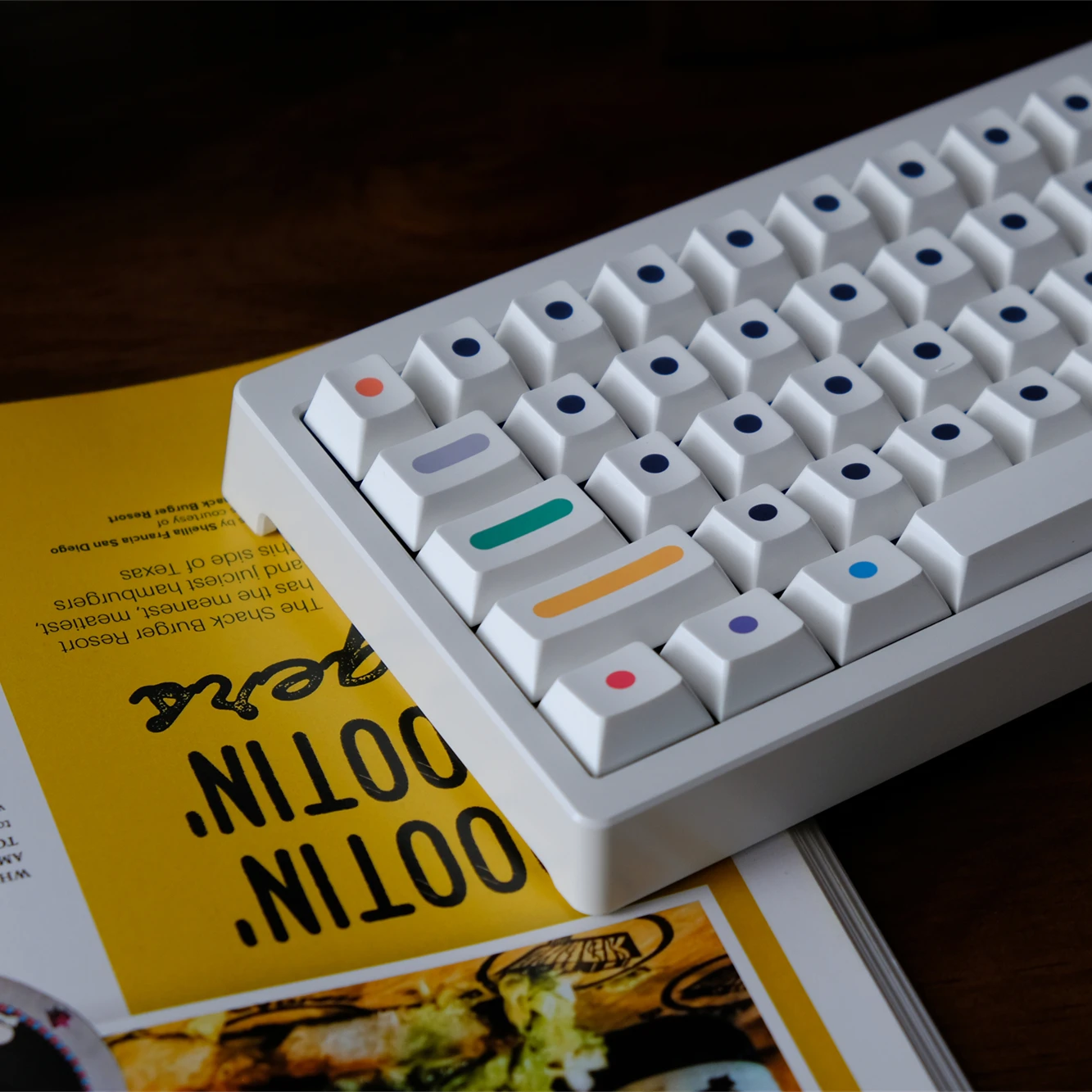 PBT Keycap GMK Dots Keycaps Cherry Profile Dye Sublimation Key Caps 133 Keys For MX Keyboard 65% 75% Anne GH60 Wooting