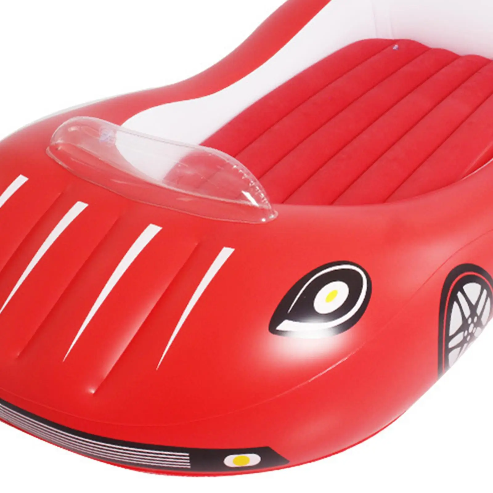 سرير أطفال قابل للنفخ، مرتبة نفخ، وسادة نوم ناعمة على شكل سيارة، سرير هوائي قابل للنفخ للأطفال للتخييم #5