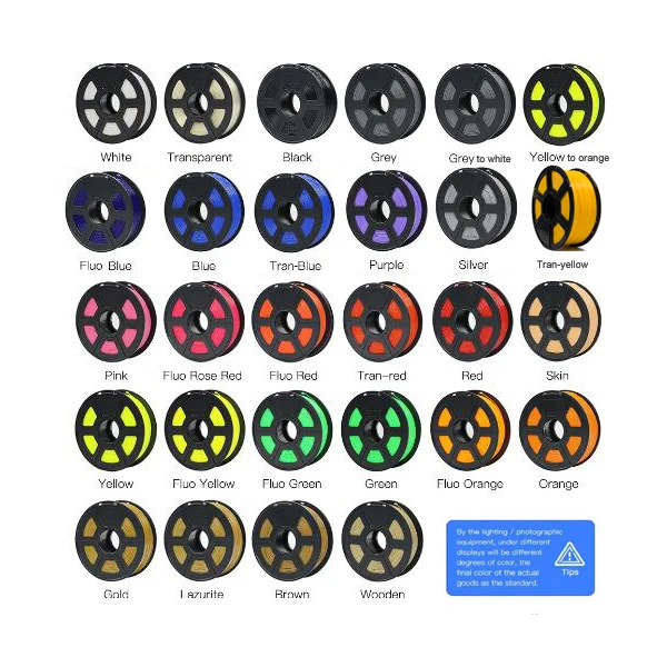 High Quality Flexible 40 Colors Plastic 3d Printing Color 1kg Roll Abs 1. 75mm 3d Printer Filament