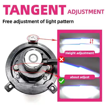 120W H4 světlomety do auta H4 LED mini projektorová čočka 6000K dálková potkávací světla turbo ventilátor auto LED H4 žárovka LHD RHD Y6 Y7 Y8 12V 24V 8 nejlepší prodej Mini projektor LED H4 Y6 - №5