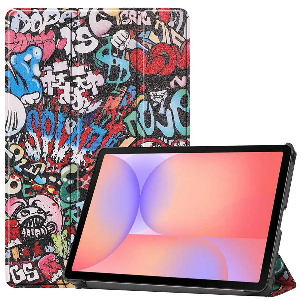 

For Samsung Galaxy Tab S10 Lite 2025 10.9" SM-X400 X406B Tri-fold caster hard shell Tablet Protective Case with Auto Sleep