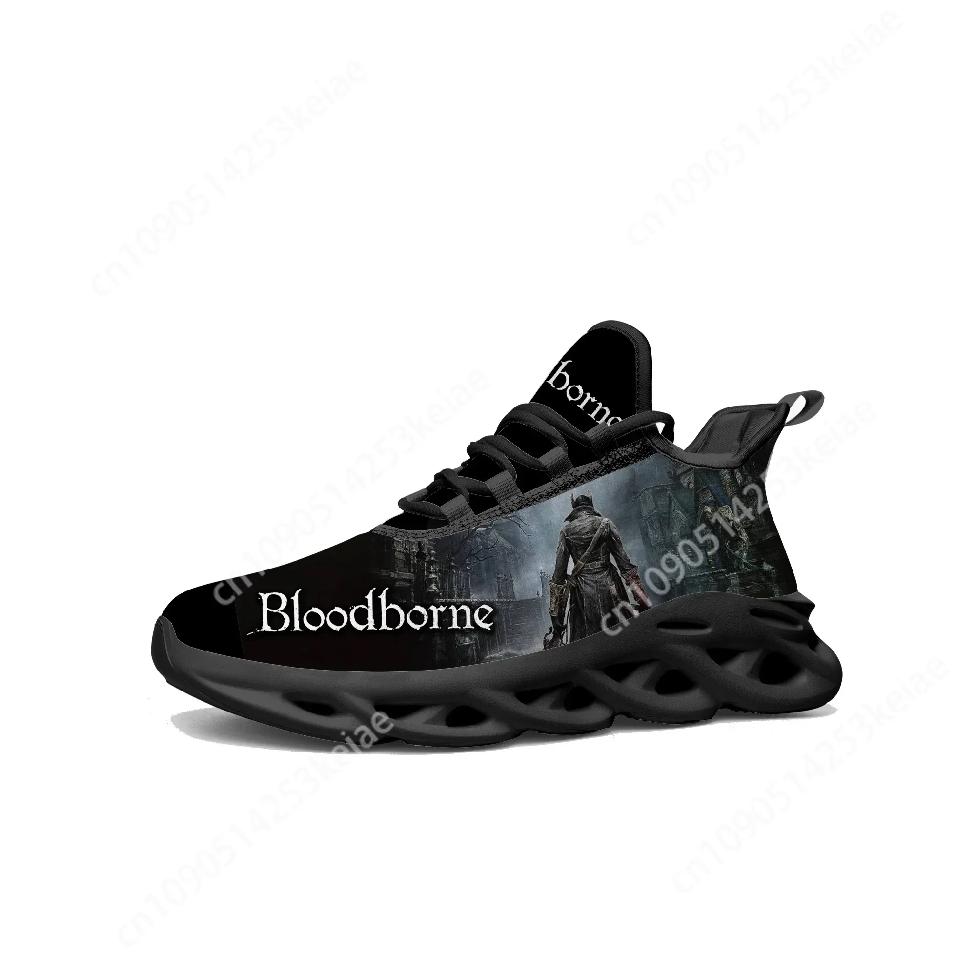 Bloodborne Flats Sneakers Cartoon Game Mens Womens Teenager Sports Running Shoes High Quality Fashion Tailor Made Lace Up Shoes