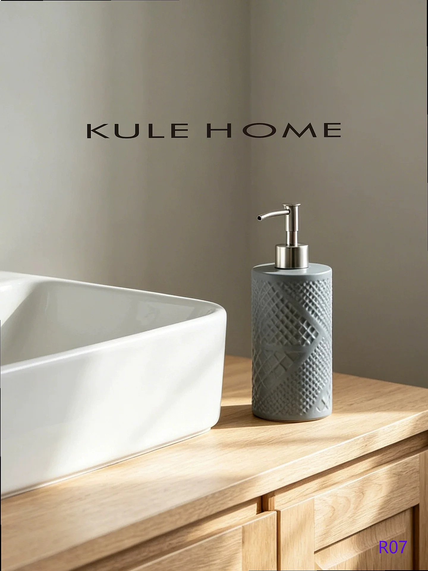 Creative Ceramic Soap Dispenser Shampoo Lotion Pump Bottle for Hotel