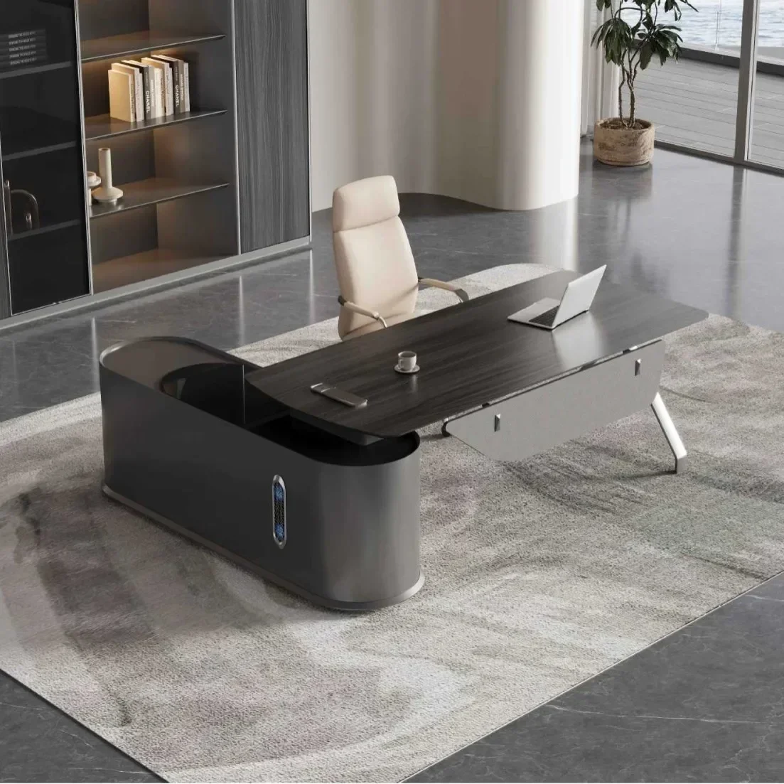 Simple Modern Manager Desk Single  Office President Manager  Large