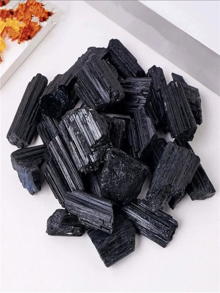 1000g natural rough black tourmaline stone original crystal black tourmaline rock DIY jewelry making