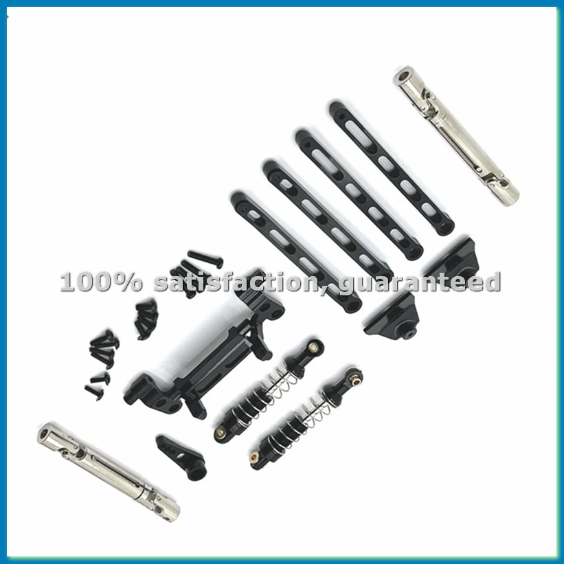 Pull Rod Set for MNMODEL 1/12 MN82 LC79 MN78 Remote Control Car Parts Metal Upgrade Black