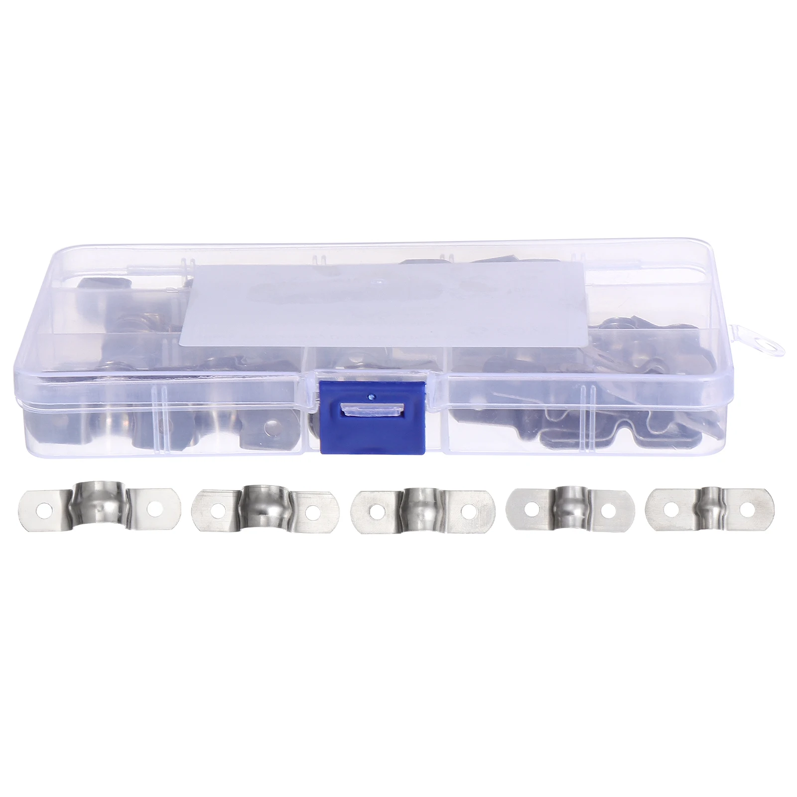 

C Нержавеющая сталь U-образная трубка Карты Хомуты для труб Ремни Шланг Серебристая U-образная трубка