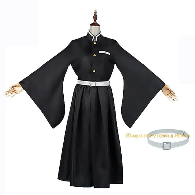 Tokitou Muichirou شيطان تأثيري القاتل كيميتسو نو يابا Tokitou Muichirou تأثيري حلي شعر مستعار موحدة مجموعة ملابس الهالوين