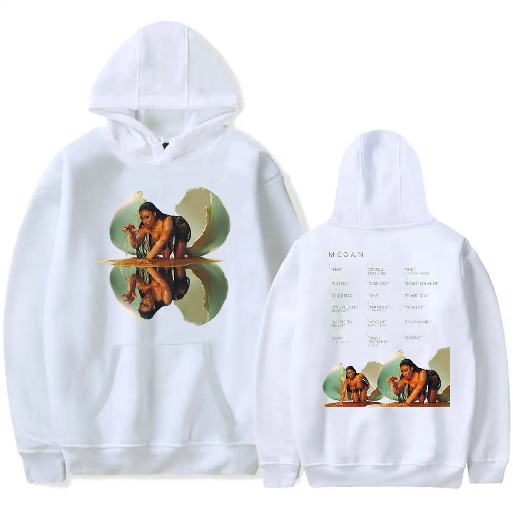 Megan Thee Stallion Sudadera con capucha Nuevo álbum Merch para hombres y mujeres Sudadera de manga larga