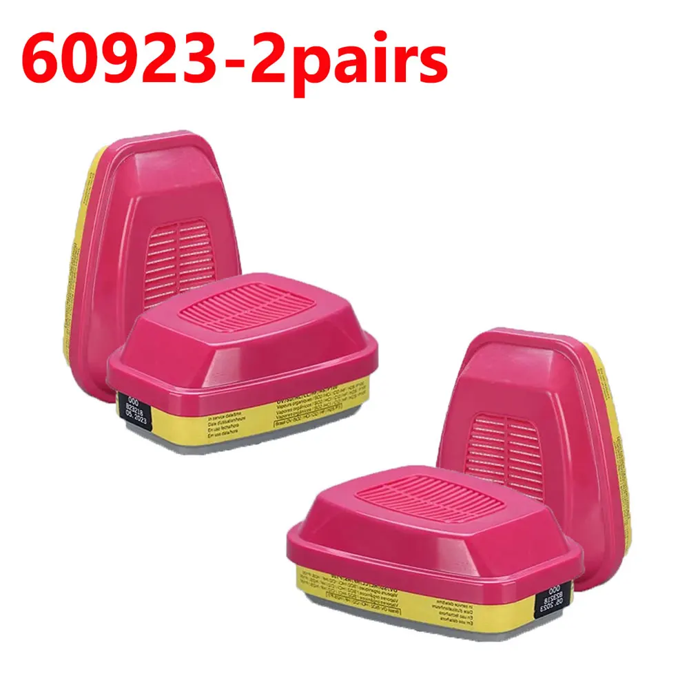 60926, 60923, 60921 - Multi-Gas/Vapor Cartridge/Filter with P100 Protection for Organic Vapors Gas Mask Filter Box Accessories