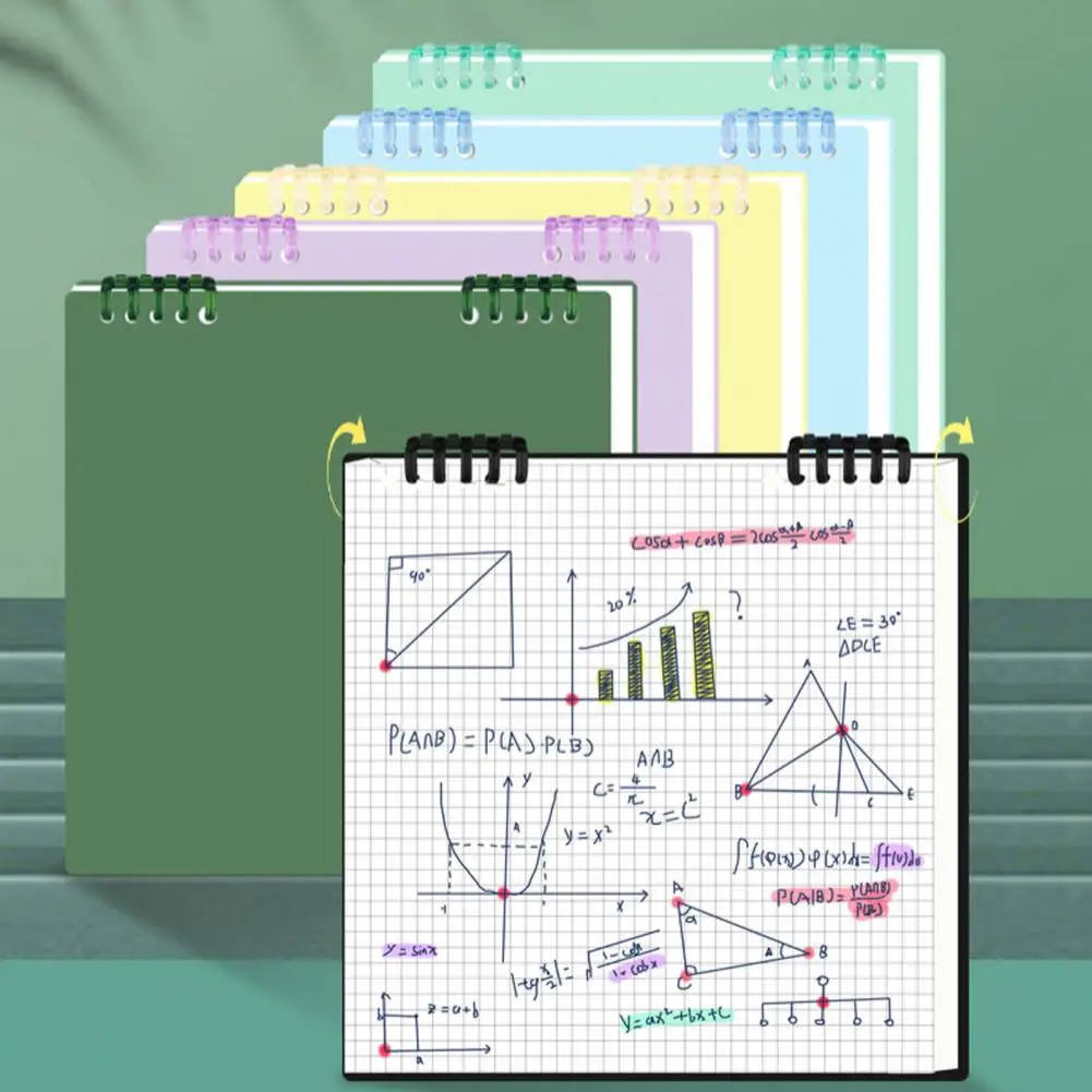 Travel Notes Journal Spiral Thread Coil Square Loose Leaf Notebook for Easy Writing School Journaling Spiral Notebook Journal