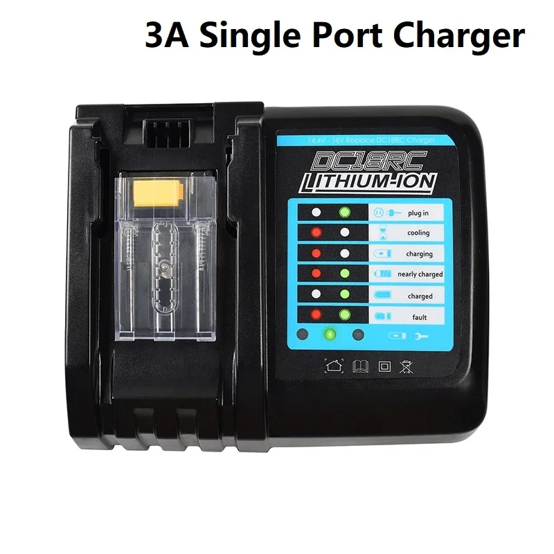 3A 6A 9A For Makita Battery Charger 14.4V 18V BL1860 BL1415 BL1430 BL1830 BL1840 BL1850 BL1845 DC18RA DC18RC DC18RD BL1880 BL189