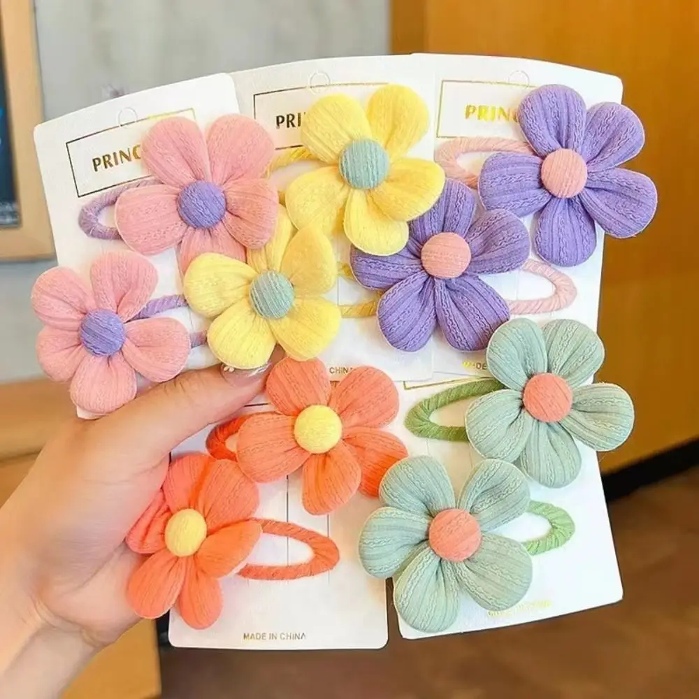 Kinder niedlichen Stoff Blume Paar Clip Haarschmuck Mädchen Haarnadel Temperament Clip Baby Kopfschmuck