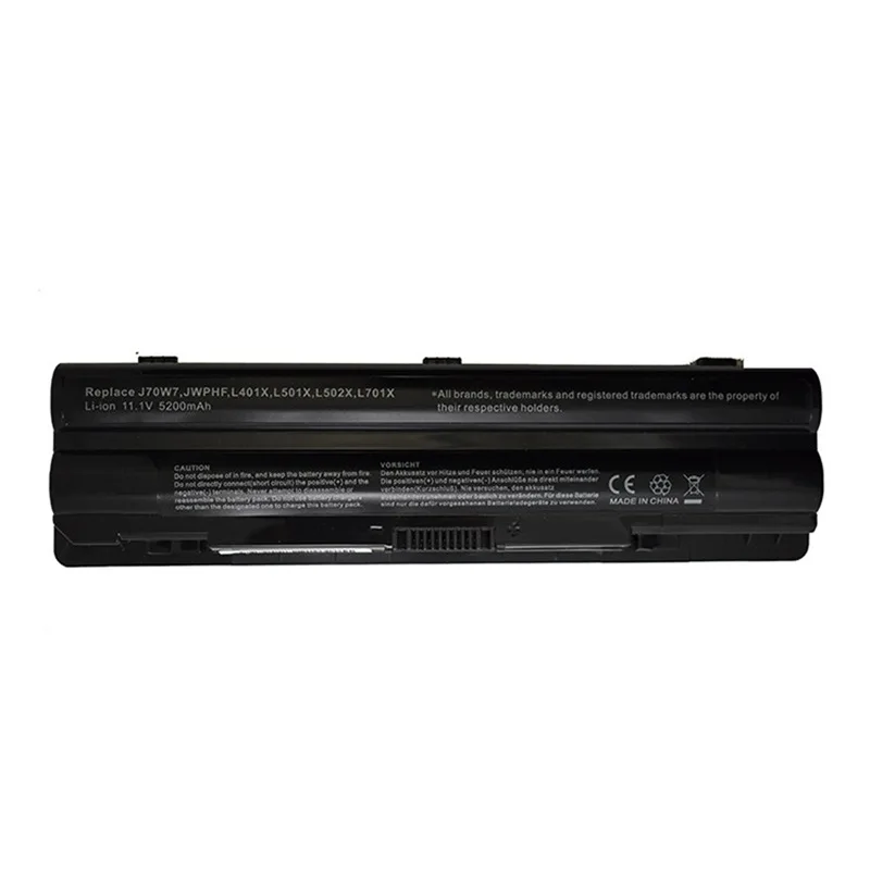 5200mAh J70W7 JWPHF Battery for Dell XPS 14 15 17 L501X L502X L701X L702X L401X L501X L502X 312-1123 R4CN5 XPS15 XPS14 XPS17