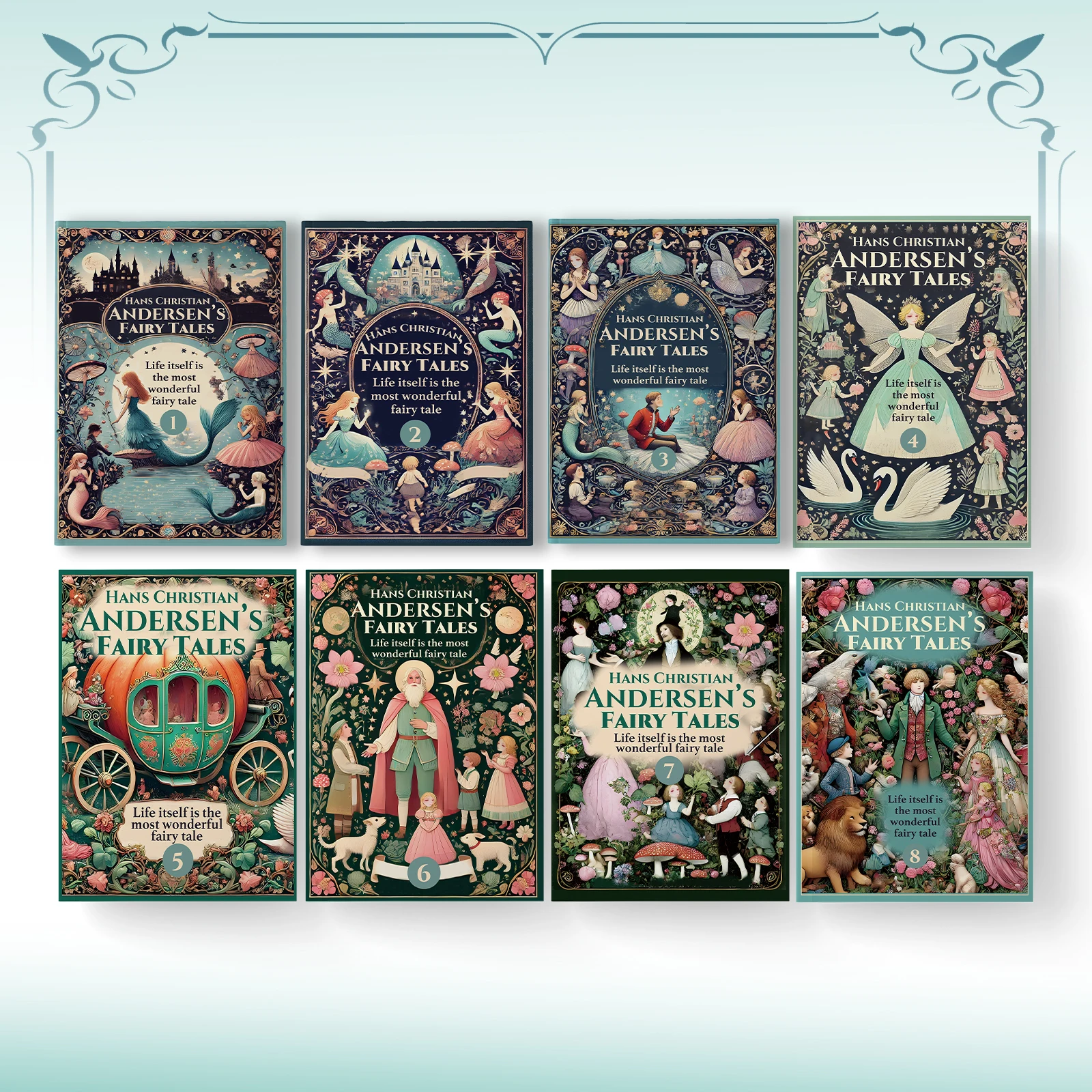 

1pc Classic Fairy Tales by Andersen with Illustrations for Kids to Improve English