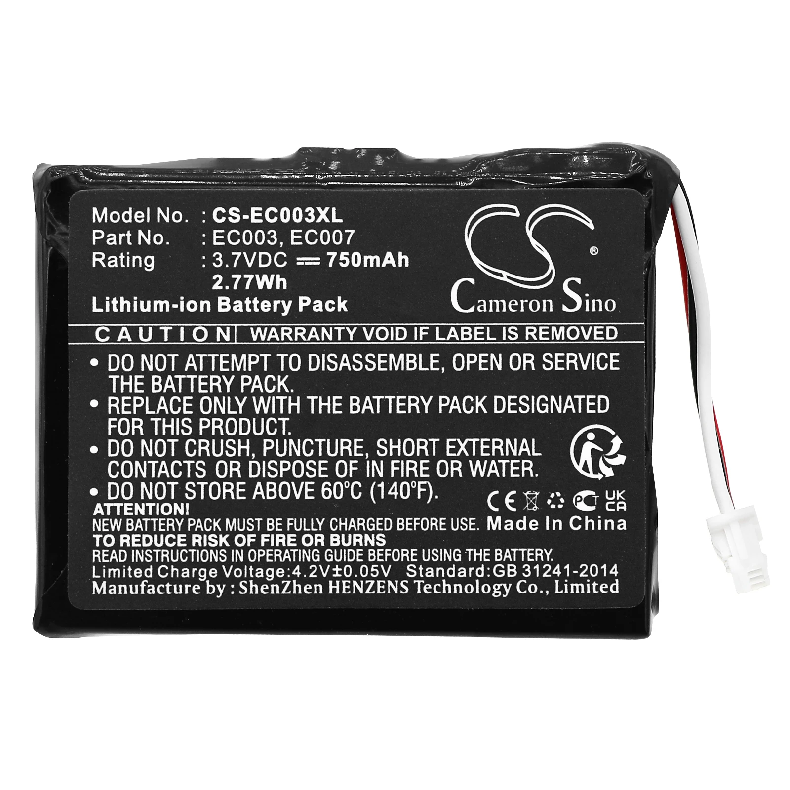 Batterie Li-ion pour Apple iPod Mini 4 Go, 6 Go 3,7 V 750 mAh de remplacement