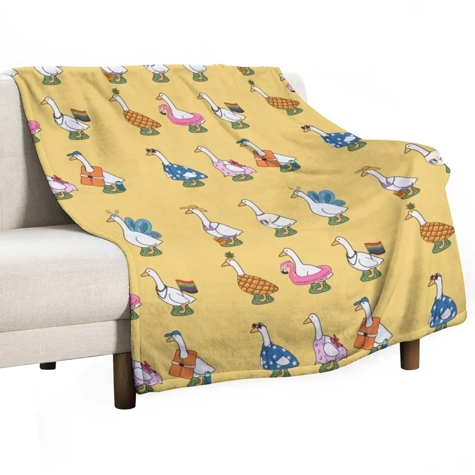 Summer Honk Throw Blanket Thin Shaggy Picnic Blankets