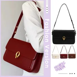 Borsa ascellare da donna borsa a tracolla con patta in pelle PU borsa Hobo per ascelle alla moda borsa con manico superiore borsa autunno inverno