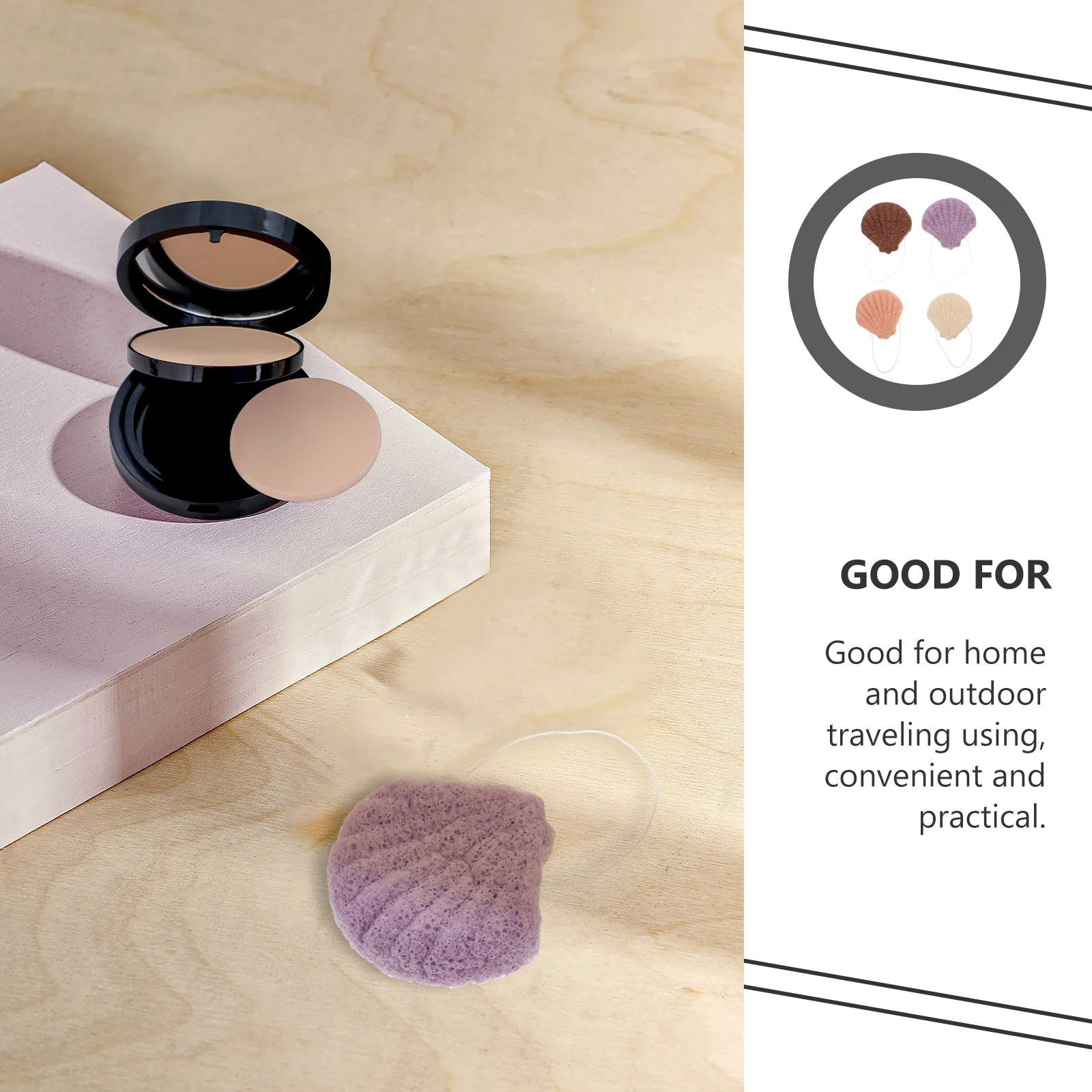 

4Pcs Face Washing Puff Facial Cleansing Sponge Gentle Makeup Remover Pads for Daily Skin Care and Travel Use Cleaning Tool