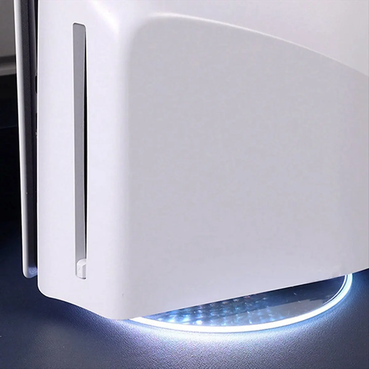AS62 RGB Vertical Stand for PS5 & PS5 Slim Plug and Play Easy Snap-in Installation RGB Lighting Disc & Digital