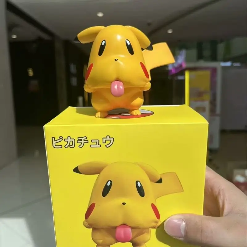 

anime Pokemon Pikachu igure model Decorations 8cm Desktop ornaments Surroundings Automobile ornaments Toy dolls pvc GiftF