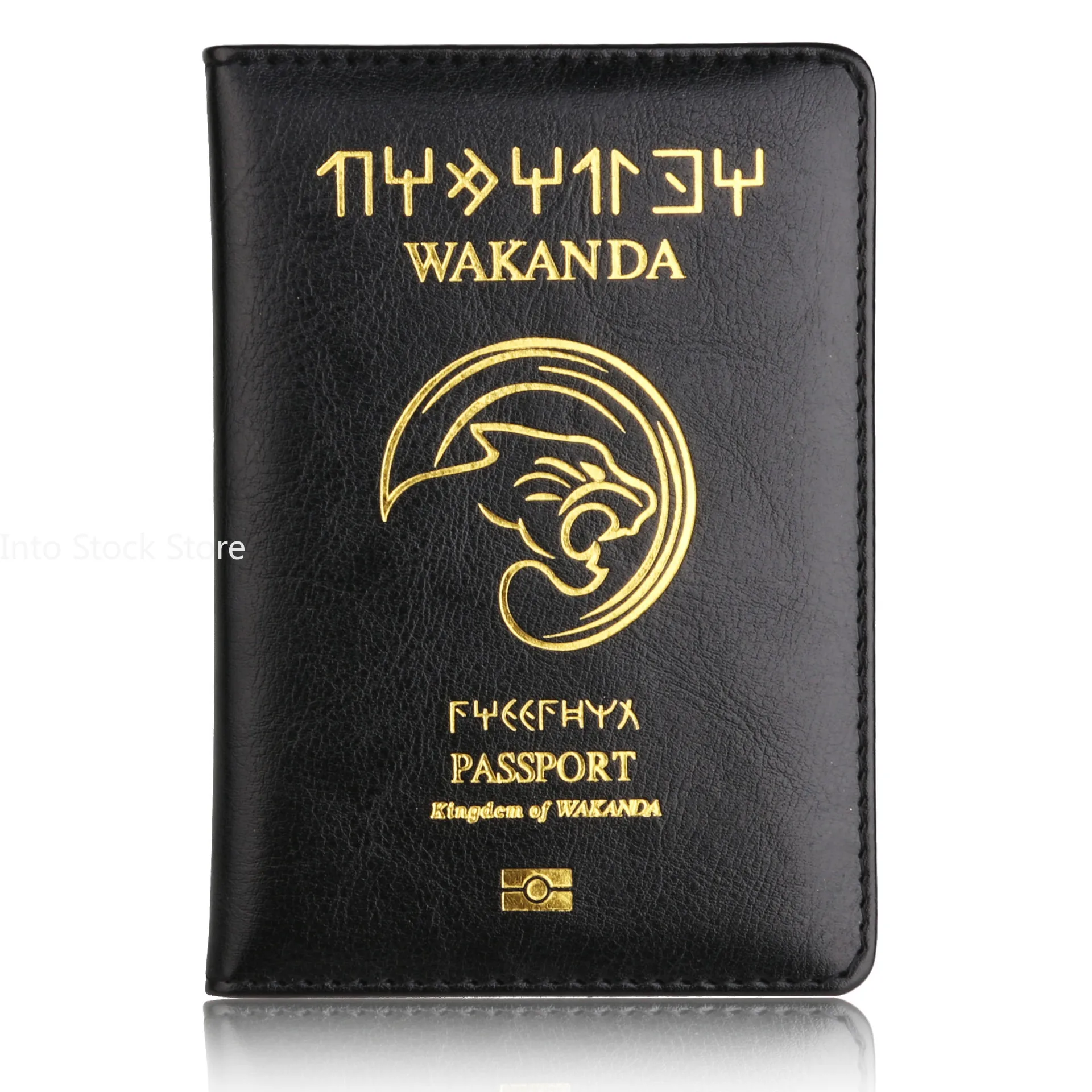 Best Wakanda Forever Black Panther Leather Passport Holder Case Light Weigt Travel Accessories Wallet Passport Cover