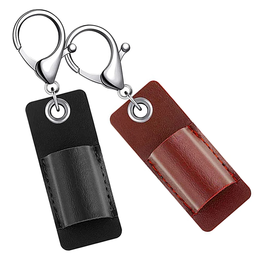 

2pcs Pen Holder Eyeglasses Sleeve Hanging Storage Pu Glasses Cover Sunglasses Holder Compact Size Long Use Desk