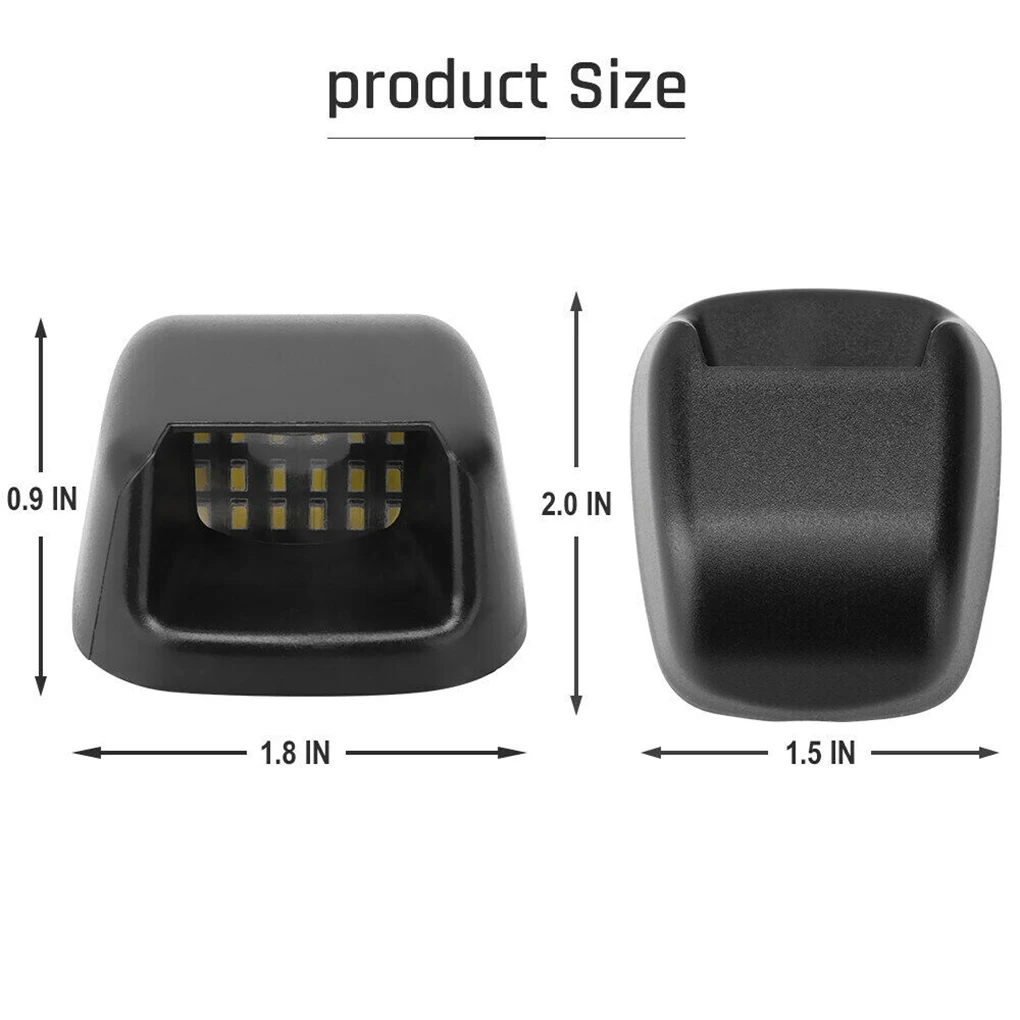 لوحة ترخيص مصباح ليد لنافارا ، ضوء إشارة ، بلاستيك 12 فولت 3 واط ، D40-، الحدود ، نيسان من الولايات المتحدة ، 2