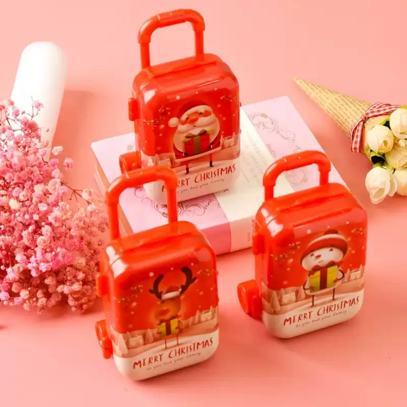 1-10PCS Christmas Candy Box Elf Suitcase Doll Handbag Gift Box Holiday Party Supplies New Year Decoration Christmas Table Decor