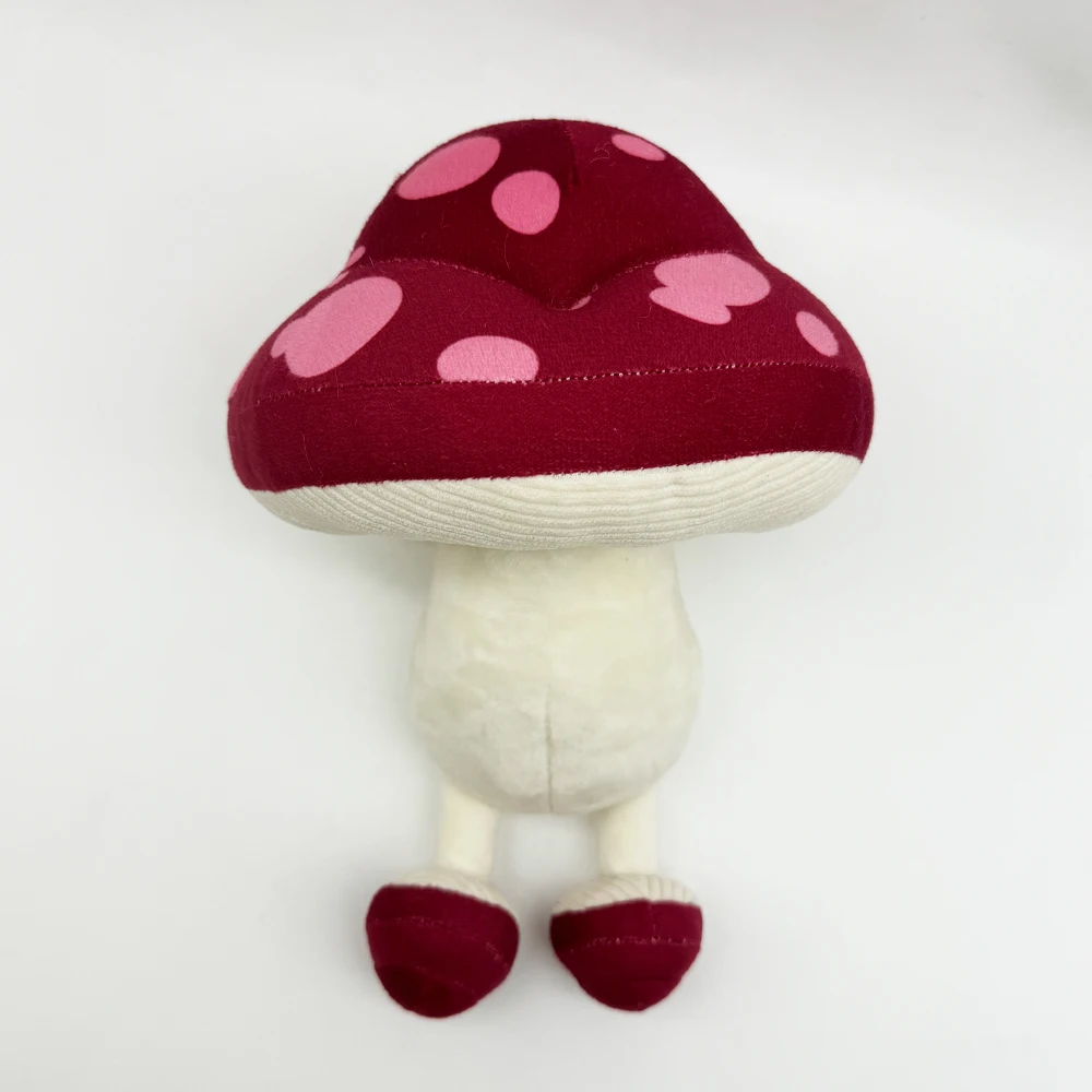 25cm Kawaii Walking Mushroom Pluszowe zabawki Śmieszne odpinane nogi Roślina Lalek Dom Samochód Czerwony Niebieski Poduszka Dzieci Prezenty z okazji ukończenia szkoły