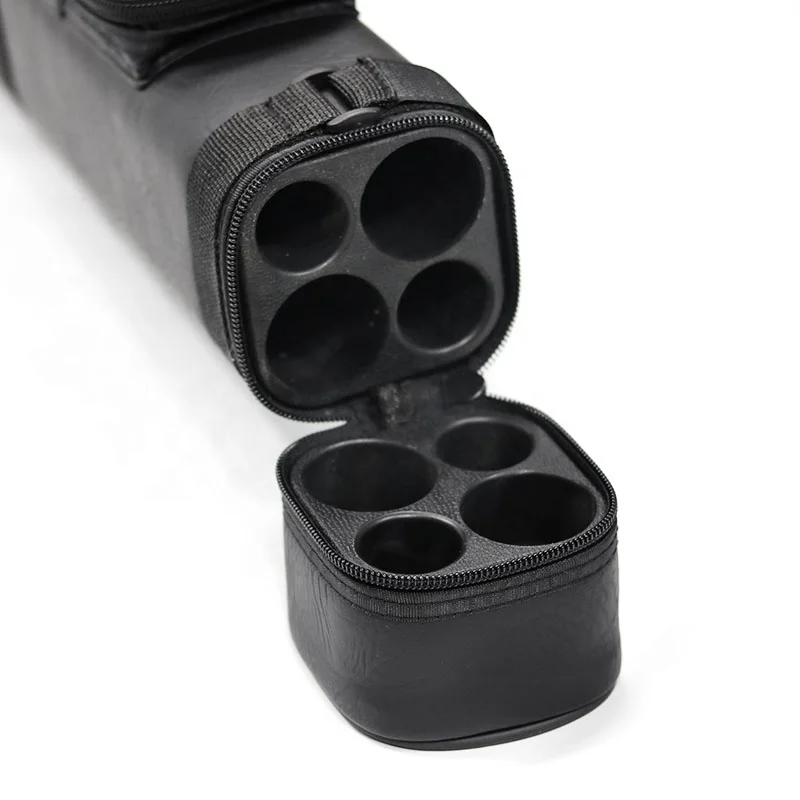 Door manufacturer Low price black and white brown snooker 2B2S 4 hole square rod 1/2-pc billiards billiards club case