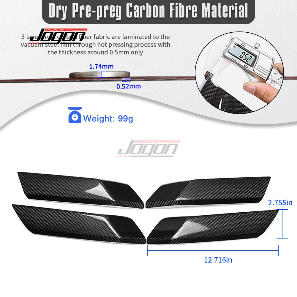 For Ford Bronco Raptor Outer Banks 2022-2025 Real Carbon Fiber Car Interior Side Door Handle Panel Cover Trim Accessories