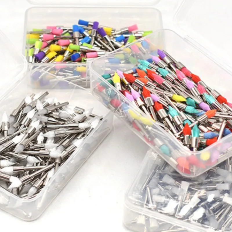 

100pcs Dental Prophy Brush, Disposable Flat Nylon Polishing Brush, Teeth Whitening Cleaning Tools, Dental Consumables Material
