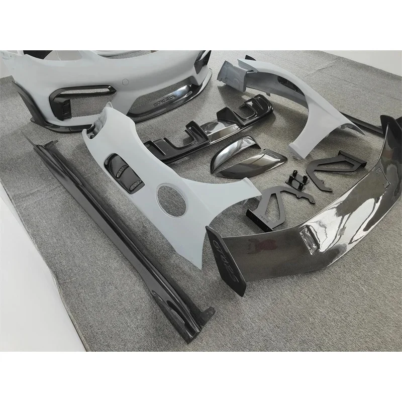 Carbon Fiber Body Kit for GT4 RS Front Bumper Rear Diffuser Fender Spoiler Exterior Tuning Accessories