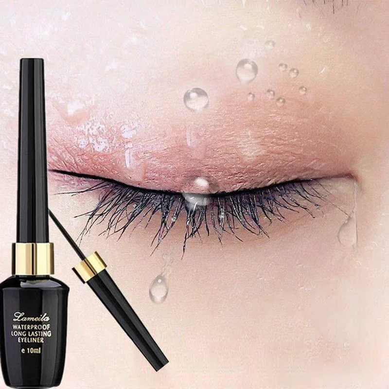 Penna per Eyeliner impermeabile trucco liquido nero ad asciugatura rapida testina Ultra-fine penna a pennello piccola liquida