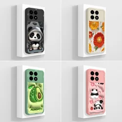 For Xiaomi Poco X6 PRO 5G Phone Case Avocado Funda Floral Coque Liquid Soft Silicone Back Cover For PocoX6 PRO Cases Carcas Capa