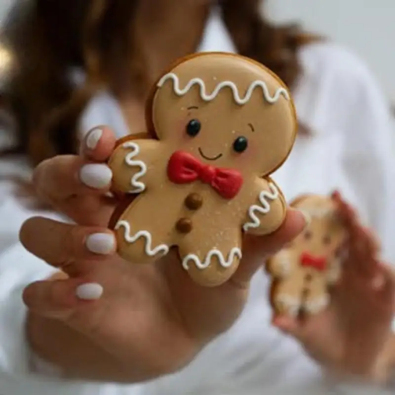 الكرتون عيد الميلاد الزنجبيل رجل كوكي العفن DIY Stampcookie القواطع الخبز الملحقات #4