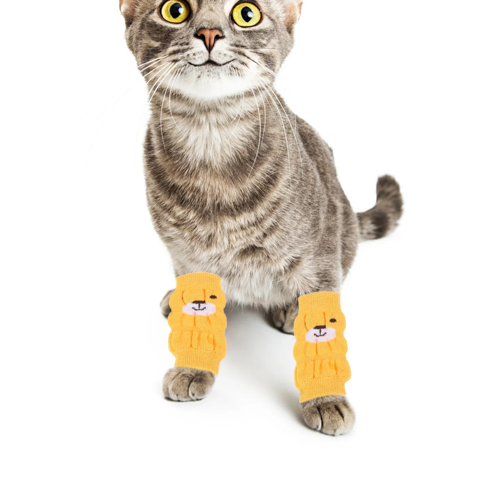 

CORHAD 4Pcs Pet Socks for Small Dogs Winter Warm Puppy Leg Warmers Polyester Outdoor Dog Supplies