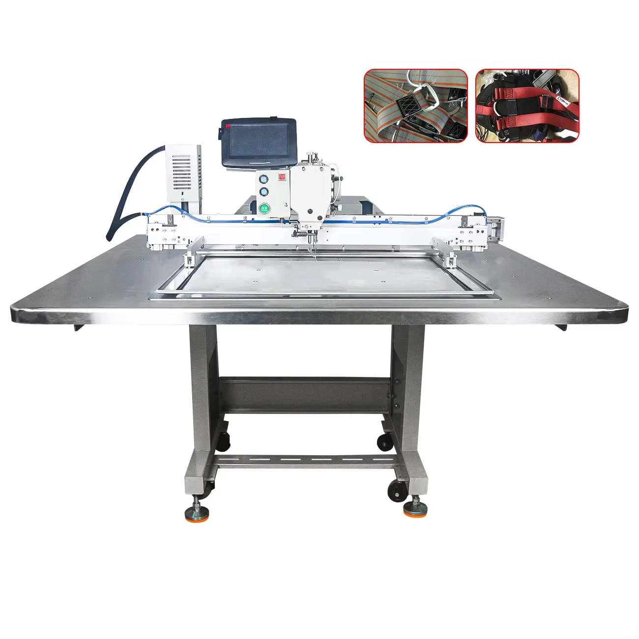 BY-6040 Computerized Industrial Pattern Sewing Machine Programmable 60x40cm Sewing Area For Leatherette With Auto Thread Trimmer