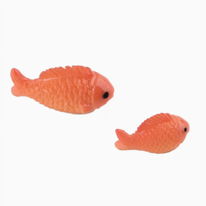 Miniature Fish Resin Figures Diorama Landscape Aquarium Decoration Craft Toy Mini Figurine for Lake River Scenery 15pcs