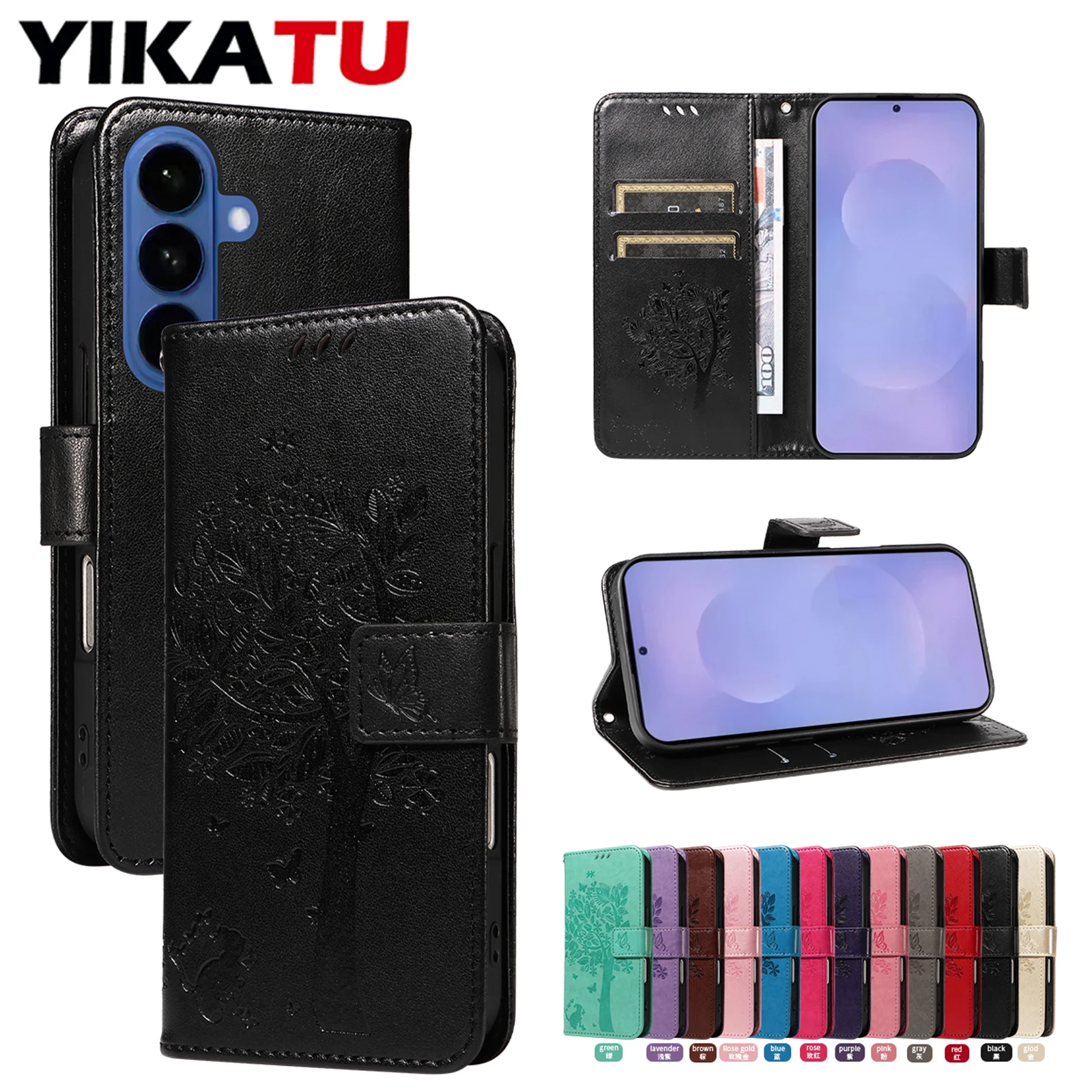 

Flip Wallet Case For Samsung Galaxy M80S M62 M60S M56 M55 M54 M35 M32 M23 5G M22 M15 M10S F62 F23 F22 F15 Stand Phone Bags Cover