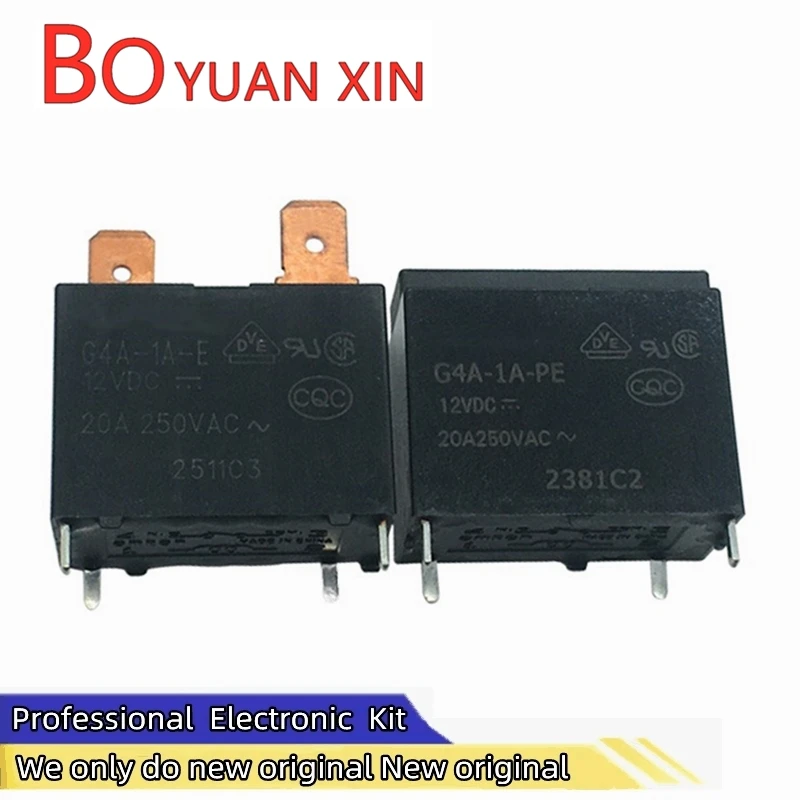 New original Home appliance relays G4A-1A-PE E-CN-5V 12V 24VDC DC5V 12V 24V 4pin20A Small power Wind speed relay