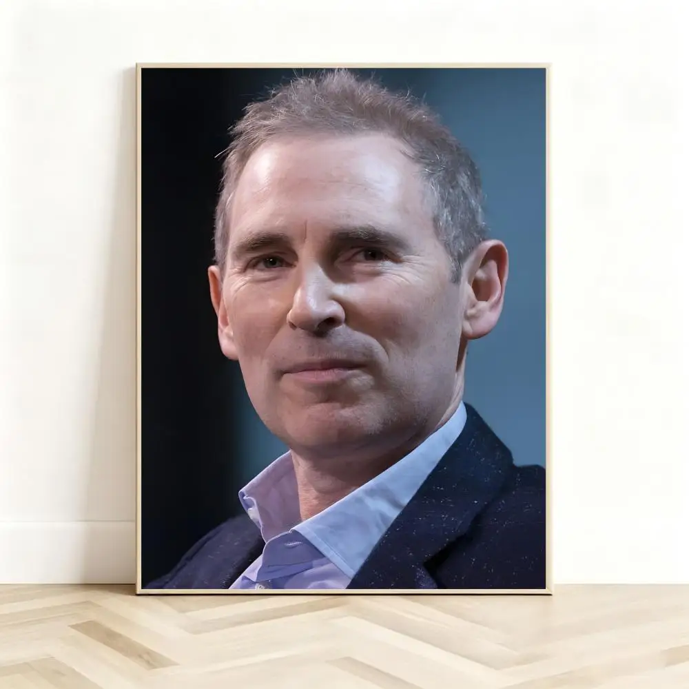 Innovative Business Leader A-Andy Jassy Poster Classic Self-Adhesive PP Wall Sticker for Living Room Bar Decor Gift