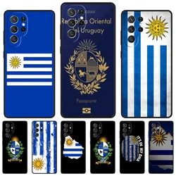 Uruguay Flag phone case For Samsung Galaxy S24 S23 S22 Ultra Note 10 20 Plus S8 S9 S10 S20 S21 FE Cover