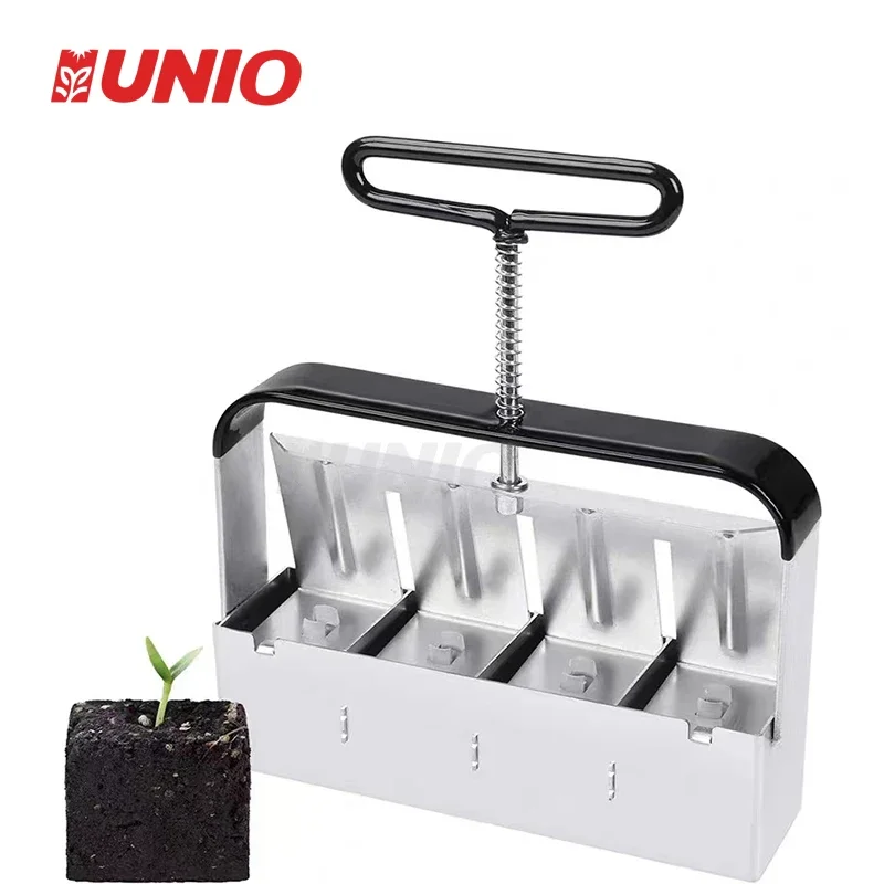 

Wholesale Outdoor Custom Iron 4 Cell Manual Soil Blocker Growing Plants Garden Tools Soil Block Maker