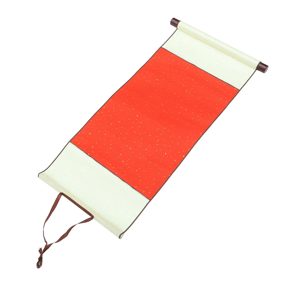 Red Spattered Gold Rice Paper Calligraphy Scroll High Absorbency For Brush Writing Ink Painting Watercolor Artwork Blank